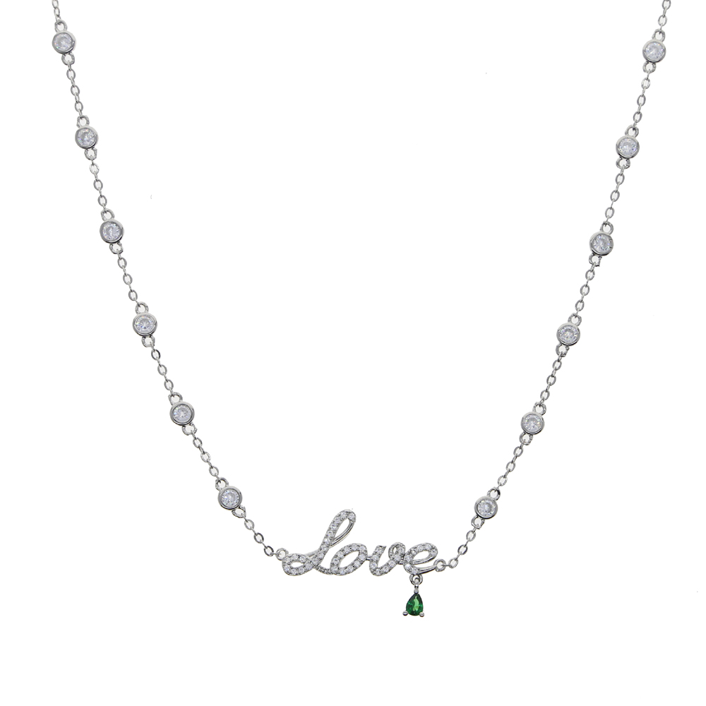 High Quality Women Wedding Love Pendant Bracelet with Cz Paved Station Chain Boho Wrap Bracelet for Wedding Jewelry Wholesale