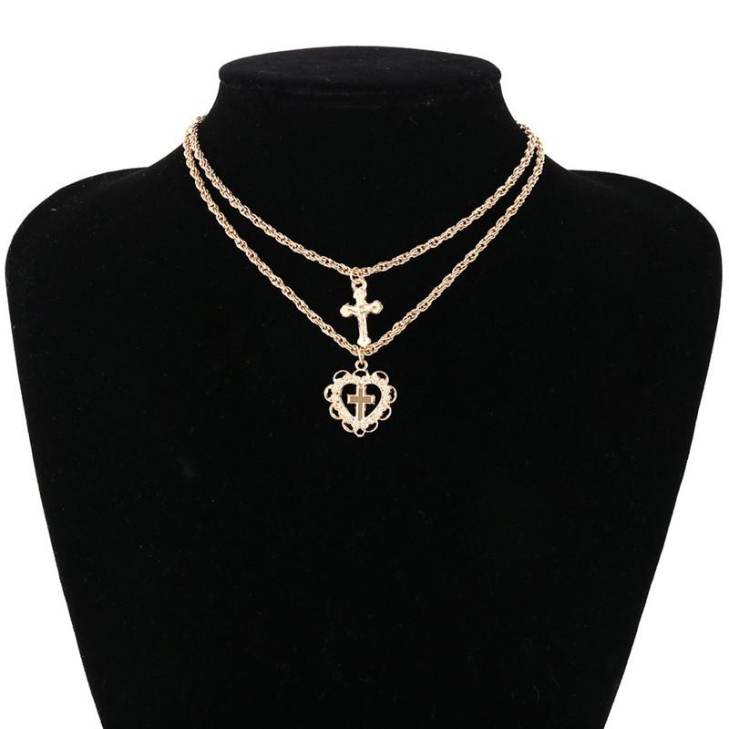 Free Shipping Religion Cross Pendant Choker Necklaces For Women Simple Heart Gold Necklace Friends Jewelry Kolye
Free Shipping Religion Cross Pendant Choker Necklaces For Women Simple Heart Gold Necklace Friends Jewelry Kolye