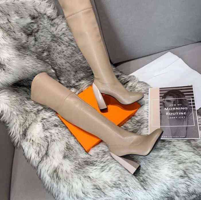 Boots casual color Fashion matching round head women's designer boots wild non slip suede leather cowboy Y2UB, Customize
Boots casual color Fashion matching round head women's designer boots wild non slip suede leather cowboy Y2UB, Customize