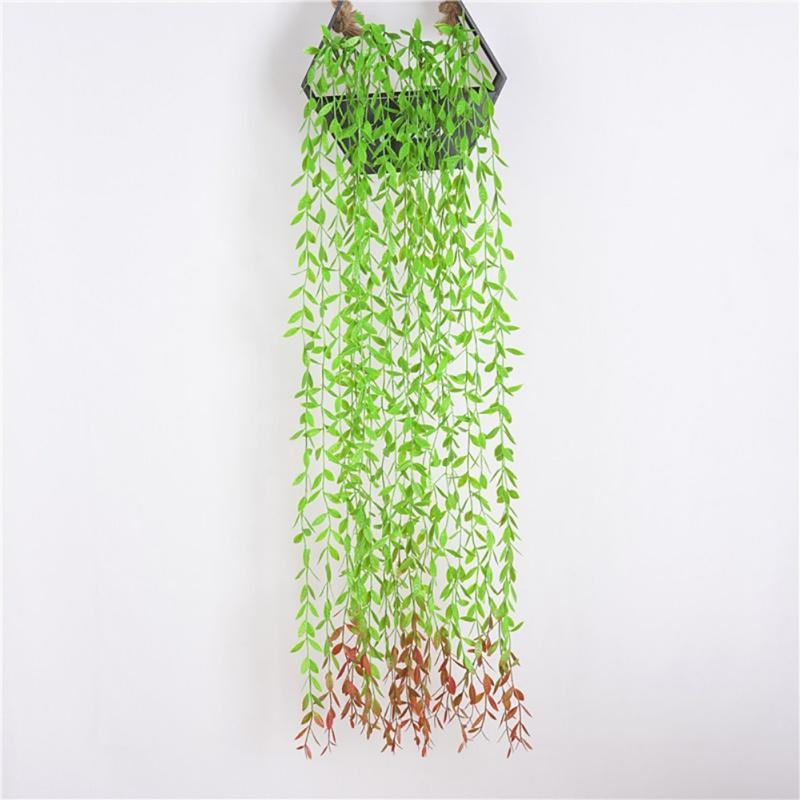Decorative Flowers & Wreaths Artificial Plants Weeping Willow Leaves Wall Vines Simulation Leaf For Home Office Decoration Planta Room Decor, Green
Decorative Flowers & Wreaths Artificial Plants Weeping Willow Leaves Wall Vines Simulation Leaf For Home Office Decoration Planta Room Decor, Green