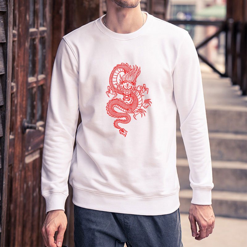 Men DIY Clothing Fashion Dragon Printed Sweatshirts Mens Long Sleeve Solid Color Hoodies Pullover Tops Mens Clothing, Black
Men DIY Clothing Fashion Dragon Printed Sweatshirts Mens Long Sleeve Solid Color Hoodies Pullover Tops Mens Clothing, Black