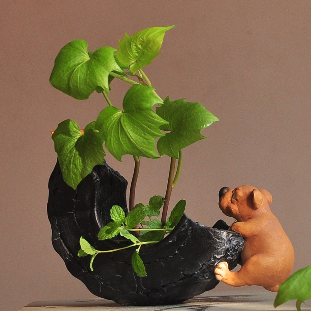 Everyday Collection Resin dachshund dog figurines Home Accessories &fairy garden miniature decoration& Car Decoration T200703