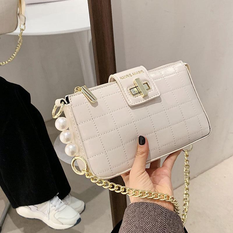 2021 Spring New Trendy Fashion Ladies One Shoulder Underarm Bag High Quality PU Retro Chain Messenger Small Square Bag Female, White
2021 Spring New Trendy Fashion Ladies One Shoulder Underarm Bag High Quality PU Retro Chain Messenger Small Square Bag Female, White