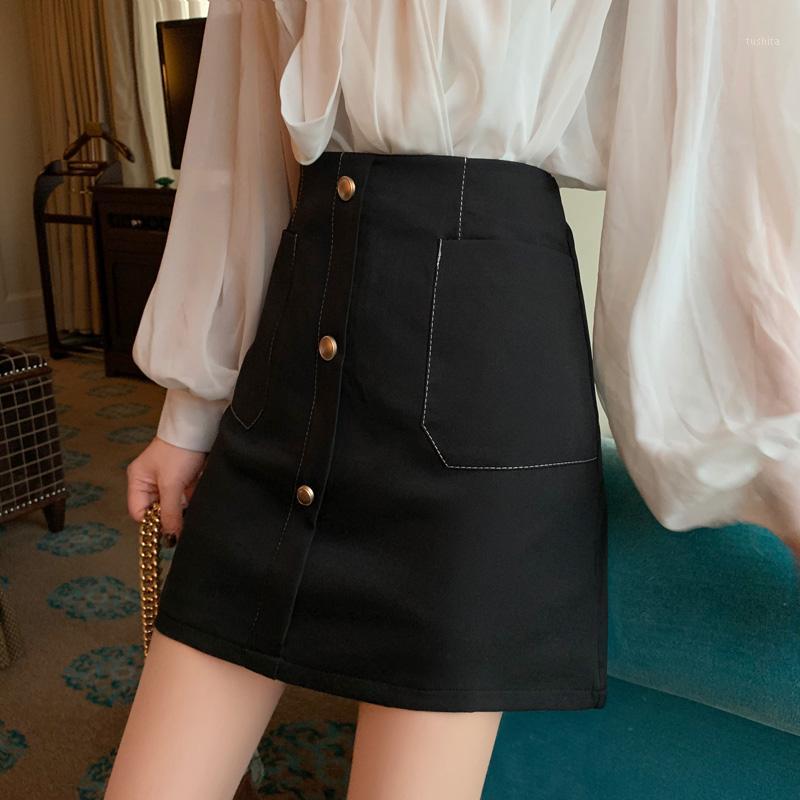 2020 Women Button Mini Skirts High Waist Sexy Club Skirt Summer Above Knee, Mini A-Line Solid Office Lady Women Skirts1, Black
2020 Women Button Mini Skirts High Waist Sexy Club Skirt Summer Above Knee, Mini A-Line Solid Office Lady Women Skirts1, Black