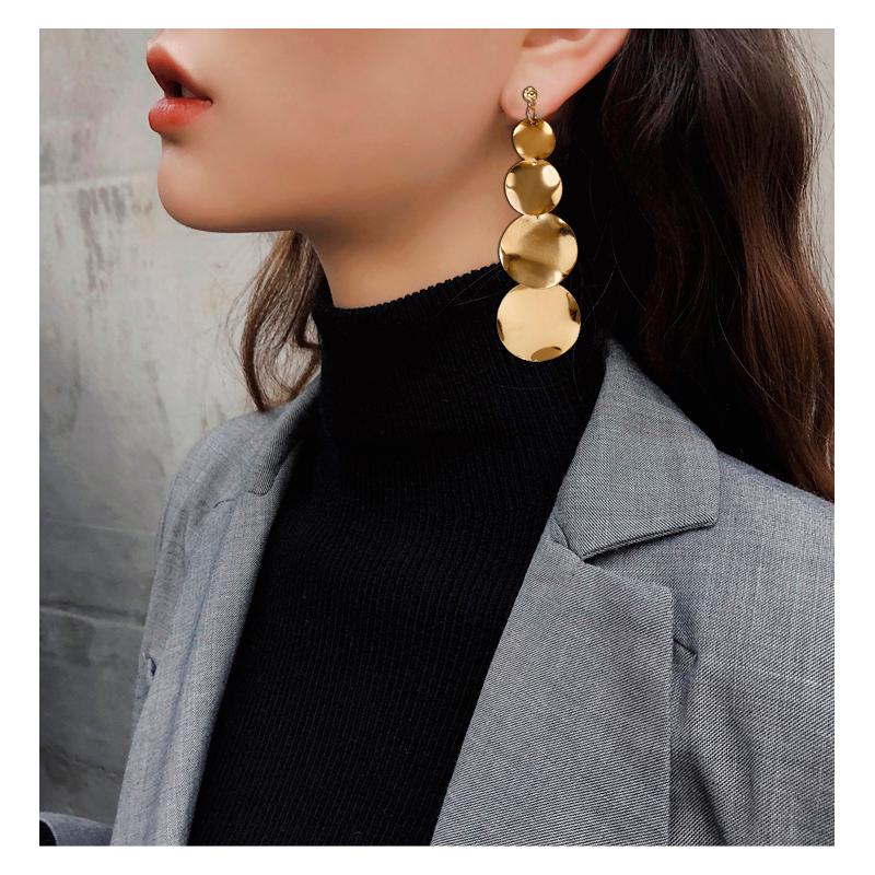 New Fashion Geometric Earrings Temperament Big Earring Statement Long Earrings Woman For Gift Gold Silver Color
New Fashion Geometric Earrings Temperament Big Earring Statement Long Earrings Woman For Gift Gold Silver Color