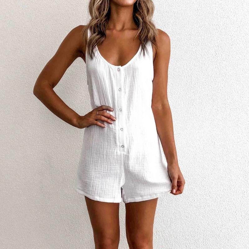 2020 Newest Design Women Jumpsuits Casual V Neck Solid Sleeveless Beach Mini Jumpsuit Bodysuits 0708, As pic
2020 Newest Design Women Jumpsuits Casual V Neck Solid Sleeveless Beach Mini Jumpsuit Bodysuits 0708, As pic