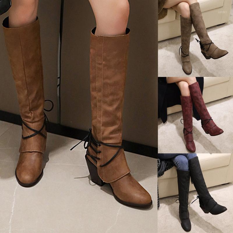 Large Size Women's Boots With Thick Heel British High Lace-up Knight Square Toe Fashion Casual Lady Winter Boots Shoes For Women1, Black
Large Size Women's Boots With Thick Heel British High Lace-up Knight Square Toe Fashion Casual Lady Winter Boots Shoes For Women1, Black