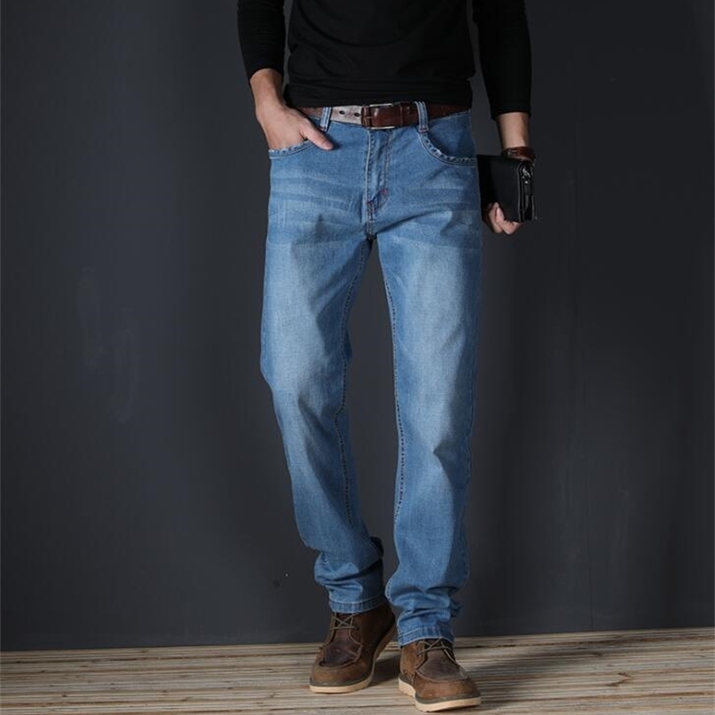 Autumn Thin Top Quality Stretch Jeans For Men Causal Long Pants For Male Free Shipping 2PCS A lot 201111