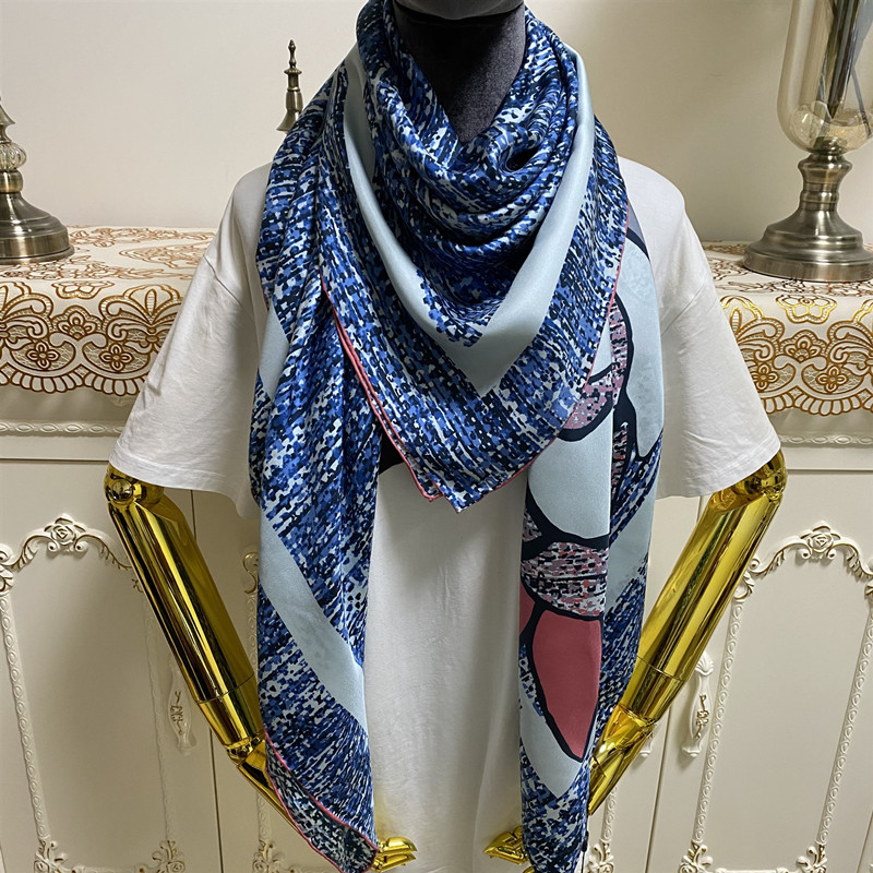 New style women's square scarf scarves good quality 100% twill silk material pint letters flowers pattern size 130cm - 130cm
New style women's square scarf scarves good quality 100% twill silk material pint letters flowers pattern size 130cm - 130cm