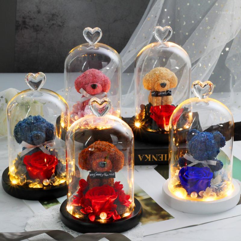 Decorative Flowers & Wreaths Romantic Of Valentine's Day Gift Lovely Teddy Bear In A Flask Immortal Rose Flower For Your Girlfriend Birthday
Decorative Flowers & Wreaths Romantic Of Valentine's Day Gift Lovely Teddy Bear In A Flask Immortal Rose Flower For Your Girlfriend Birthday