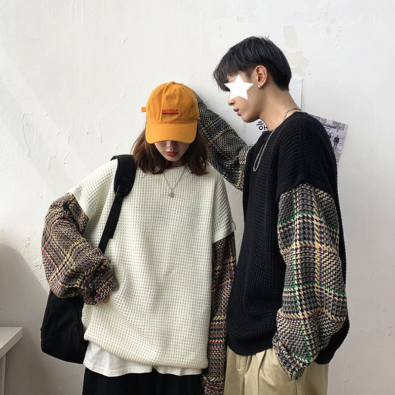 Winter Plaid Sweater Men's Warm Fashion Casual O-neck Knitted Pullover Men Loose Korean Knitting Sweaters Mens Clothes -2XL, White
Winter Plaid Sweater Men's Warm Fashion Casual O-neck Knitted Pullover Men Loose Korean Knitting Sweaters Mens Clothes -2XL, White