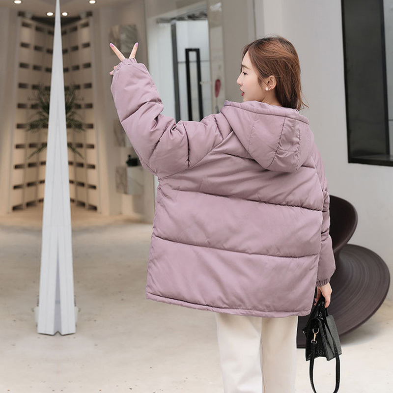 Fashion New Winter Jacket Women Hooded Parka Women Jacket Coat Thick Down Outerwear BF Cotton Padded Female Jacket mujer 201017