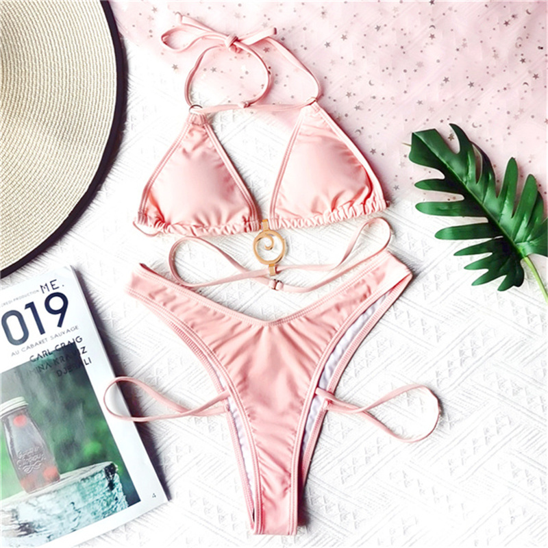 2021 Sexy Triangle Bikini Women Swimwear Female Swimsuit Two-pieces Bikini set Halter Bathing Suit Swimming Wear, Red
2021 Sexy Triangle Bikini Women Swimwear Female Swimsuit Two-pieces Bikini set Halter Bathing Suit Swimming Wear, Red
