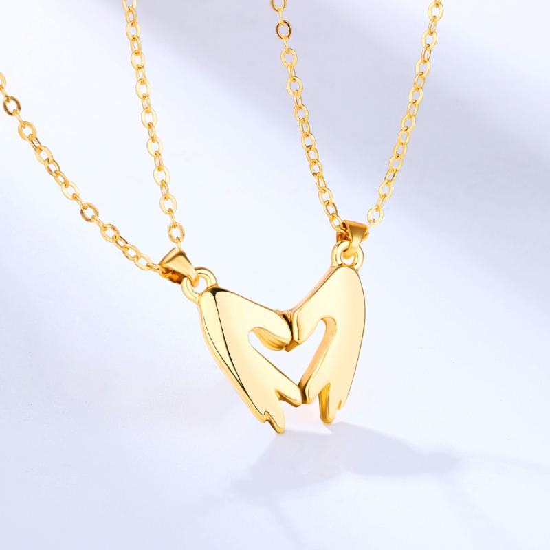 Pendant Necklaces 2 Pieces 1 Pair Heart Magnetic Couple For Women Men Lover Hand Shape Stitching Neck Clavicle Chain Charm Gifts, Silver
Pendant Necklaces 2 Pieces 1 Pair Heart Magnetic Couple For Women Men Lover Hand Shape Stitching Neck Clavicle Chain Charm Gifts, Silver