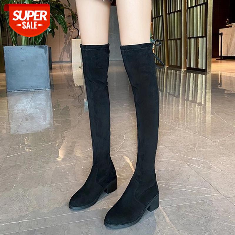 Lucyever Sexy Slim Fit Elastic Flock Over The Knee Boots Women Shoes Square Heels Thigh High Boots Woman Warm Winter Shoes Lady #Xy5h, Black
Lucyever Sexy Slim Fit Elastic Flock Over The Knee Boots Women Shoes Square Heels Thigh High Boots Woman Warm Winter Shoes Lady #Xy5h, Black