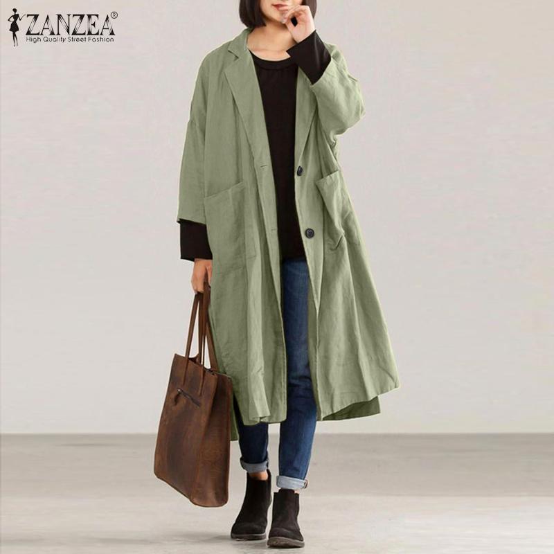 ZANZEA Jackets Women Ropa De Mujer 2021 Ladies Office Coats Casual Solid Windbresaker Autumn Long Sleeve Outwear Plus Size 5XL, Black
ZANZEA Jackets Women Ropa De Mujer 2021 Ladies Office Coats Casual Solid Windbresaker Autumn Long Sleeve Outwear Plus Size 5XL, Black