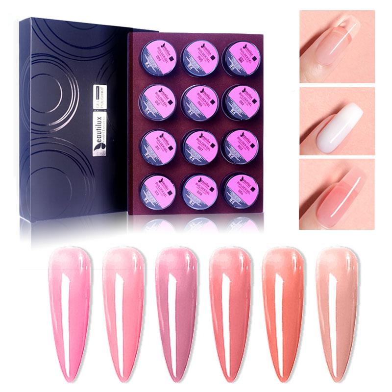 Beautilux Hard Builder Gel Kit 12pcs UV LED Clear Pink Camouflage Gel Set Soak Off Self Levelling Nails Art Design Builder, 001-012
Beautilux Hard Builder Gel Kit 12pcs UV LED Clear Pink Camouflage Gel Set Soak Off Self Levelling Nails Art Design Builder, 001-012