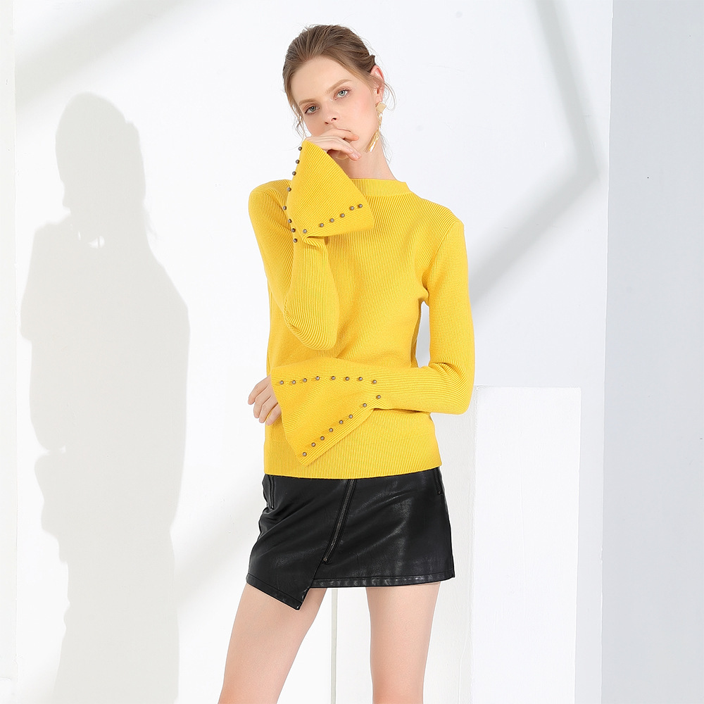 2021 New Slash Neck Autumn Winter Pullovers Women Pearl Thick Knit Sweater Flare Long Sleeve Basic Jersey Mujer 8x7q, Yellow
2021 New Slash Neck Autumn Winter Pullovers Women Pearl Thick Knit Sweater Flare Long Sleeve Basic Jersey Mujer 8x7q, Yellow
