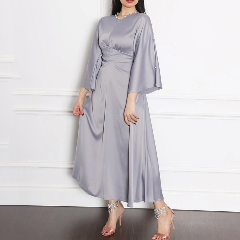 2021 Dressed As Muslim Around the Neck, Lotus Cross Sleeve Belt Draw Back Beads Spring Fall, a New Woman Clothes 0r32, Gray.
2021 Dressed As Muslim Around the Neck, Lotus Cross Sleeve Belt Draw Back Beads Spring Fall, a New Woman Clothes 0r32, Gray.