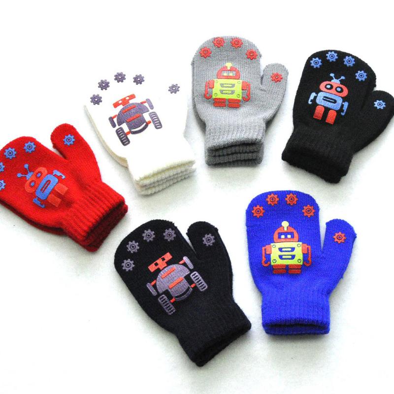 Children Winter Warm Robot Print Patchwork Knitted Cute Gloves Mittens Finger Cover Lovely guantes bicicleta hombre 8.13
Children Winter Warm Robot Print Patchwork Knitted Cute Gloves Mittens Finger Cover Lovely guantes bicicleta hombre 8.13