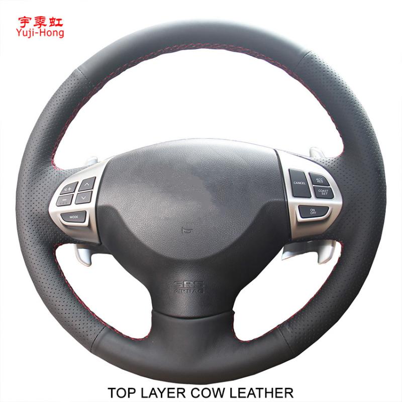 Yuji-Hong Top Layer Genuine Cow Leather Car Steering Covers Case for Mitsubishi Lancer-EX ASX Outlander 2006-2012 Hand-stitched
Yuji-Hong Top Layer Genuine Cow Leather Car Steering Covers Case for Mitsubishi Lancer-EX ASX Outlander 2006-2012 Hand-stitched