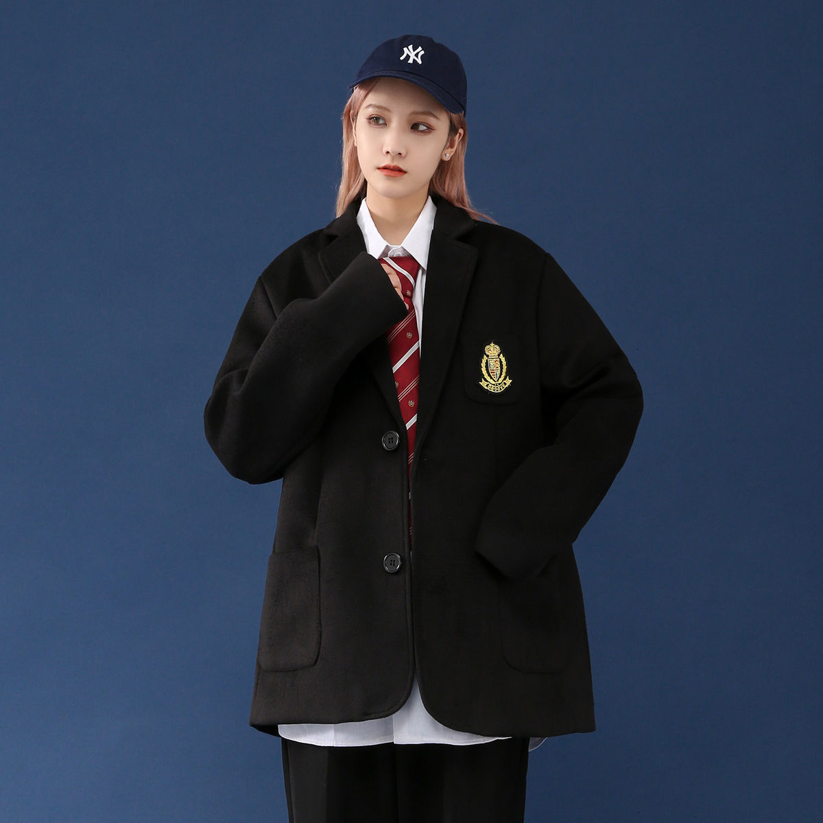 2021 Women' Casual Oversize Winter New Woman Woolen Coats Japanese Style Jk Jackets Thicken Warm Clothing 8ldp, Black 
2021 Women' Casual Oversize Winter New Woman Woolen Coats Japanese Style Jk Jackets Thicken Warm Clothing 8ldp, Black