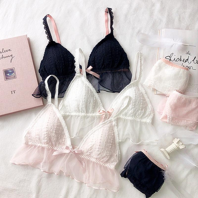 Wriufred Women Ruffles Bra Sets Mesh Embroidered Lace Padded Soft Cup Plus Size Lingerie Set Bralette Wire Free Underwear Sets1, Black
Wriufred Women Ruffles Bra Sets Mesh Embroidered Lace Padded Soft Cup Plus Size Lingerie Set Bralette Wire Free Underwear Sets1, Black