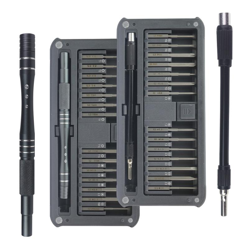 28pcs Precision Screwdriver Set Bit Hand Tools Screw Driver with Strong Magnetic 9 types Screwdrivers Head for Repairing
28pcs Precision Screwdriver Set Bit Hand Tools Screw Driver with Strong Magnetic 9 types Screwdrivers Head for Repairing