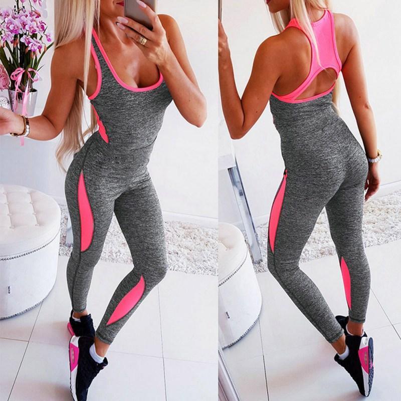 Sports Women Yoga Set Spring Summer Casual Sexy Slings Jumpsuit Colorblocked Slim Yoga1, Green
Sports Women Yoga Set Spring Summer Casual Sexy Slings Jumpsuit Colorblocked Slim Yoga1, Green