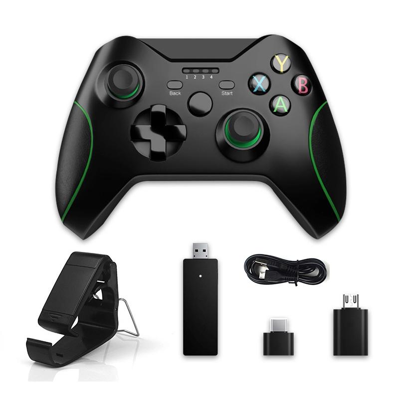 2.4G Wireless Gamepad Set Game Controller Joystick For Xbox One Controller For PS3/Android Smart Phone Gamepad Win PC 7/8/10
2.4G Wireless Gamepad Set Game Controller Joystick For Xbox One Controller For PS3/Android Smart Phone Gamepad Win PC 7/8/10
