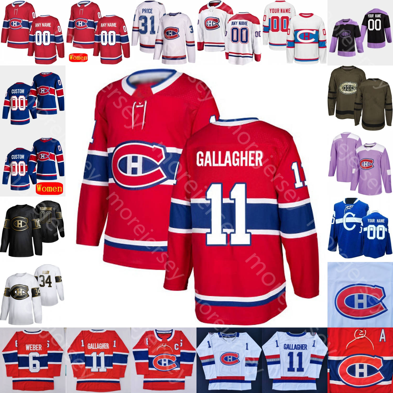 Custom 2021 Montreal Canadiens Ice Hockey Jersey Jacques Plante Doug Harvey Emile Bouchard Josh Anderson Armia Byron Chiarot Danault Drouin, Black;red
Custom 2021 Montreal Canadiens Ice Hockey Jersey Jacques Plante Doug Harvey Emile Bouchard Josh Anderson Armia Byron Chiarot Danault Drouin, Black;red