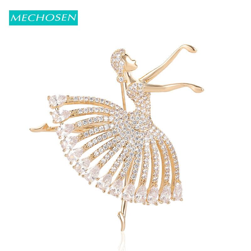 Pins, Brooches MECHOSEN Exquisite Ballerina Girl CZ Zircon Elegant Jewelry For Clothing Scarf Cardigan Suit Dress Pins Lady Gifts
Pins, Brooches MECHOSEN Exquisite Ballerina Girl CZ Zircon Elegant Jewelry For Clothing Scarf Cardigan Suit Dress Pins Lady Gifts