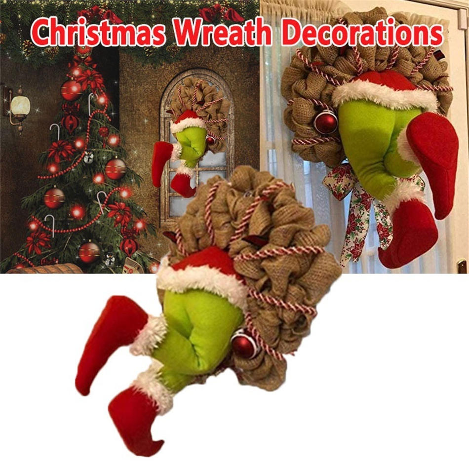 Christmas Thief Stole Christmas Burlap Wreath Christmas Decorations Santa Claus Wreath For Wall Window Xmas Gifts
Christmas Thief Stole Christmas Burlap Wreath Christmas Decorations Santa Claus Wreath For Wall Window Xmas Gifts