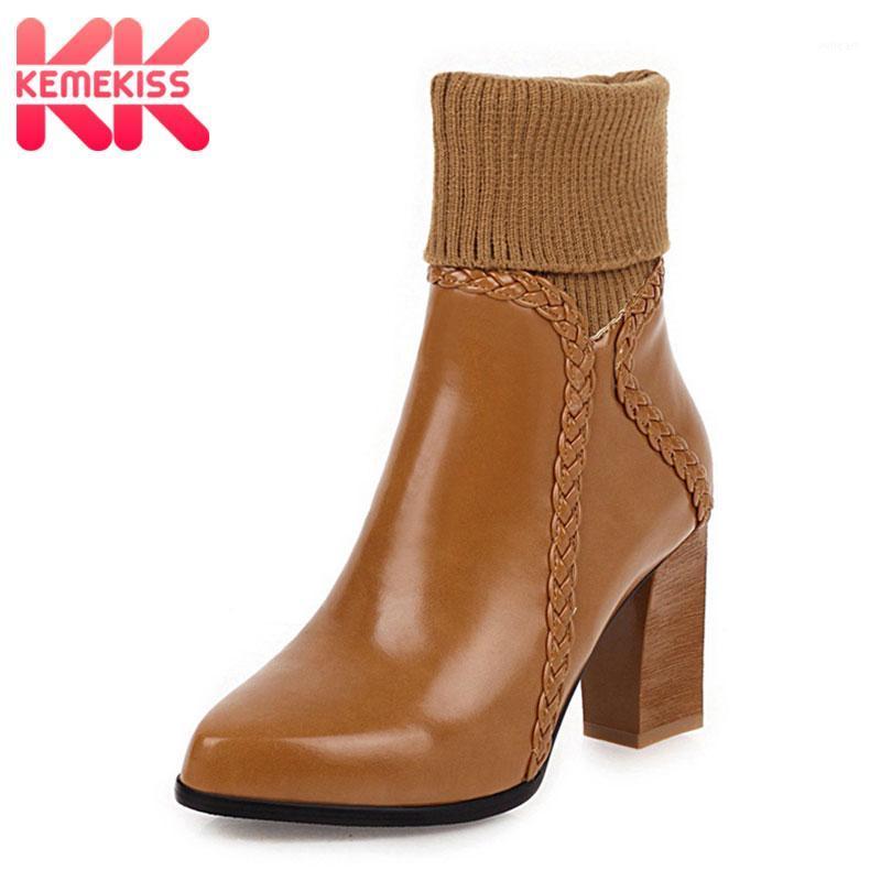 KemeKiss Size 34-43 Women Ankle Boots Pointed Toe Thick High Heel Zipper Solid Color Ladies Footwear Winter Fashion Boots1, Brown
KemeKiss Size 34-43 Women Ankle Boots Pointed Toe Thick High Heel Zipper Solid Color Ladies Footwear Winter Fashion Boots1, Brown