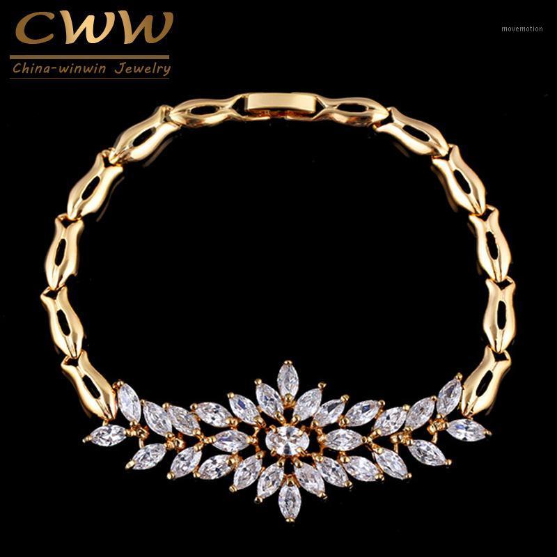 CWWZircons Elegant Yellow Gold Color Big Flower Charm Wedding Bracelet Bridal Cubic Zirconia Bracelets Jewelry For Brides CB0831
CWWZircons Elegant Yellow Gold Color Big Flower Charm Wedding Bracelet Bridal Cubic Zirconia Bracelets Jewelry For Brides CB0831