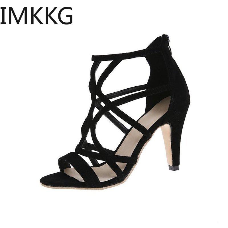 Plus Size 35-42 2021 New Fashion Sexy Women Sandals Peep Toe Cross Tied Party Shoes High Heel 11CM Black Sandals, 8cmheel
Plus Size 35-42 2021 New Fashion Sexy Women Sandals Peep Toe Cross Tied Party Shoes High Heel 11CM Black Sandals, 8cmheel