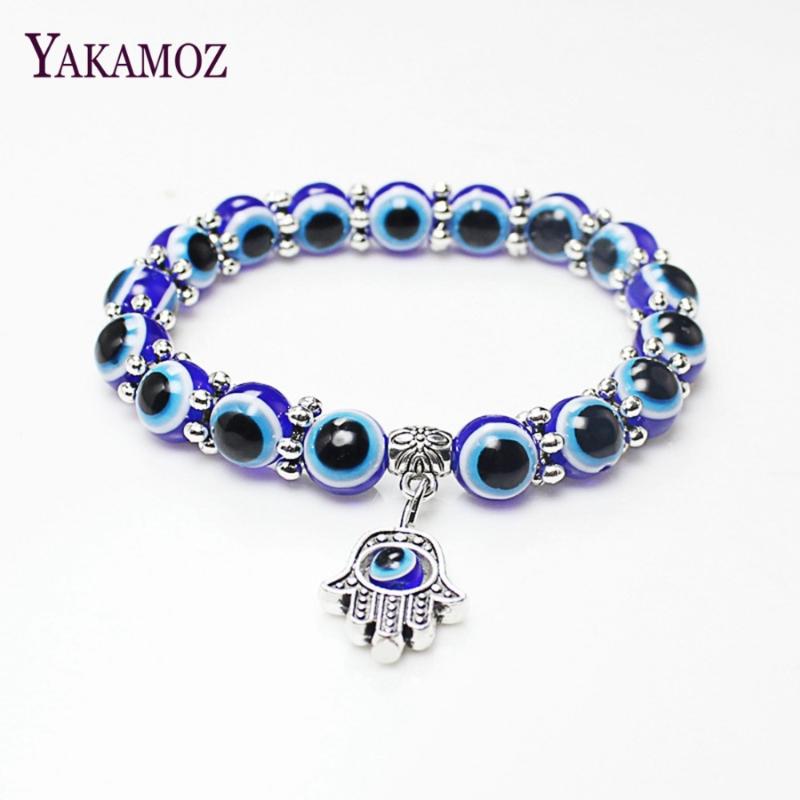 Fatima Palm Blue Eyes Beads Bracelet Retro Bracelet Lucky Personality Fashion Jewelry Europe and America
Fatima Palm Blue Eyes Beads Bracelet Retro Bracelet Lucky Personality Fashion Jewelry Europe and America