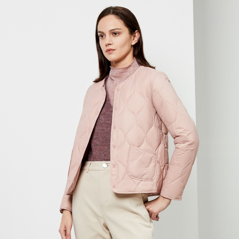 womens clothing early winter down coat regular jacket 90% duck down jacket ultra light solid color slim plus size B90130008 201019