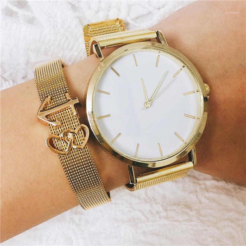 Vinnie Design Jewelry Stainless Steel Gold Mesh Keeper Bracelet Set with Wristwatch1
Vinnie Design Jewelry Stainless Steel Gold Mesh Keeper Bracelet Set with Wristwatch1