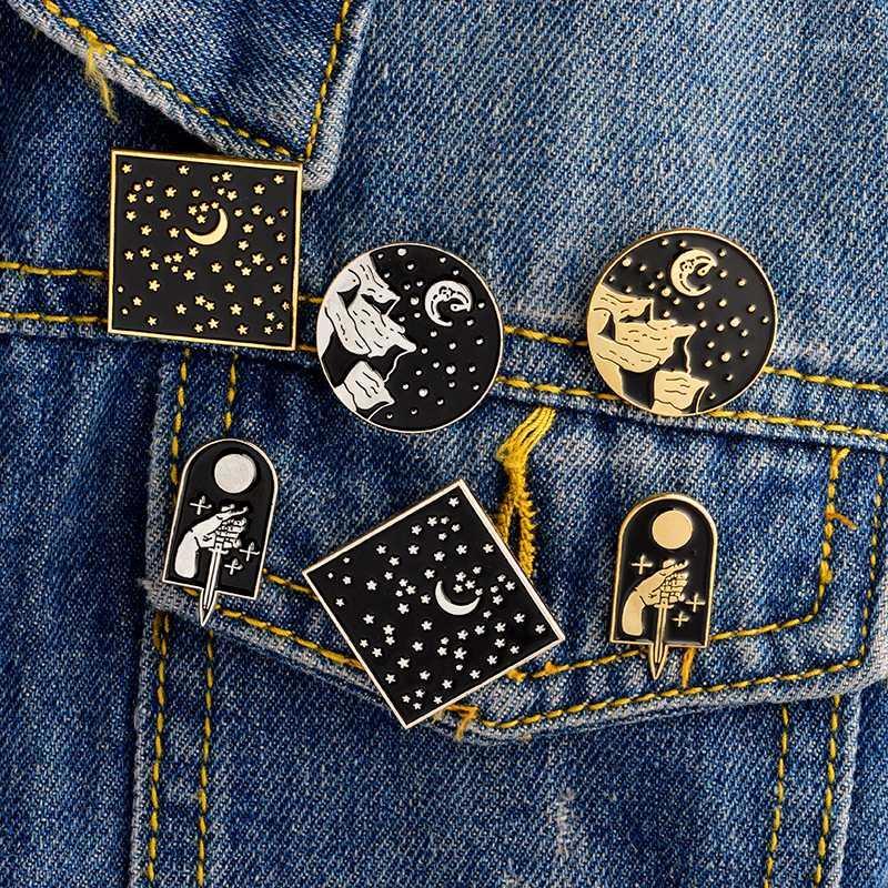 3pcs/set Starry Moonlight Knife Tombstone Moon Mountain Brooches Punk Gothic Lapel Pins Button Lapel Pin Badge Jewelry Gift1
3pcs/set Starry Moonlight Knife Tombstone Moon Mountain Brooches Punk Gothic Lapel Pins Button Lapel Pin Badge Jewelry Gift1