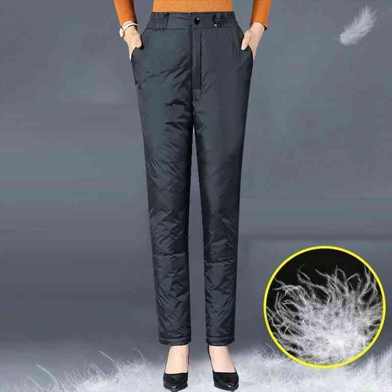 Autumn Winter White Duck Down Straight Pants High Waist Trousers Women Casual Snow Wear Mom Pants Plus Size 5xl, Black;white
Autumn Winter White Duck Down Straight Pants High Waist Trousers Women Casual Snow Wear Mom Pants Plus Size 5xl, Black;white