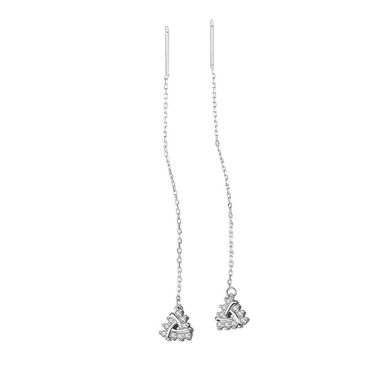 Stud Real 925 Sterling Silver Zircon Triangle Earring For Fashion Women Party Cute Fine Jewelry Chain Tassel Accessories
Stud Real 925 Sterling Silver Zircon Triangle Earring For Fashion Women Party Cute Fine Jewelry Chain Tassel Accessories