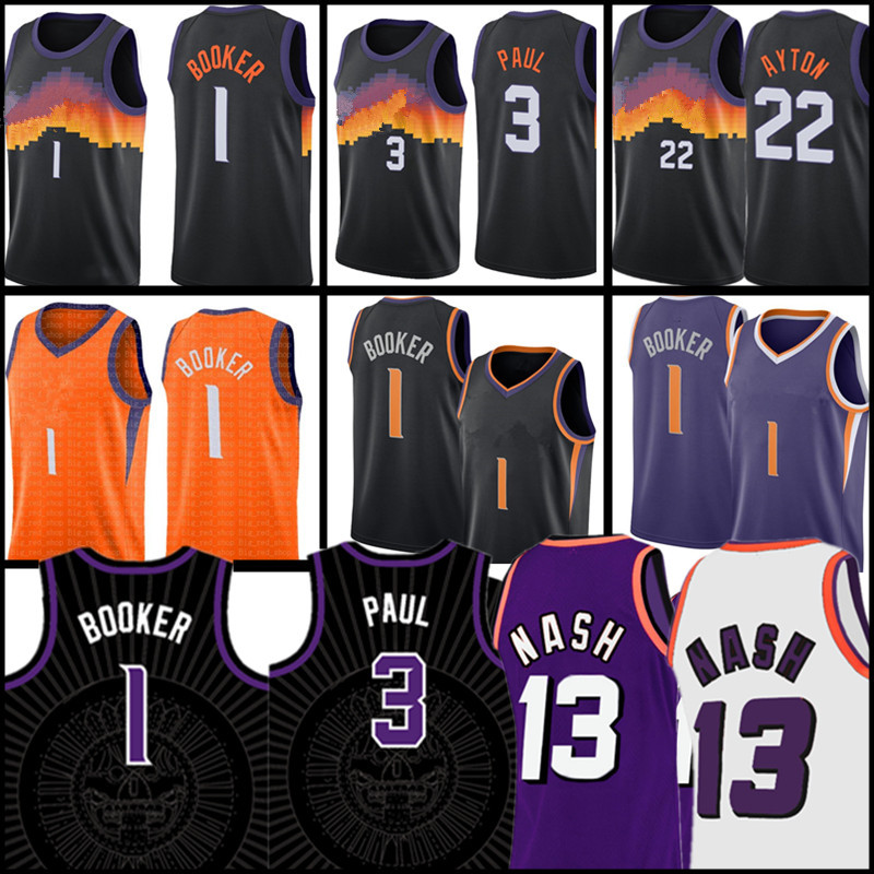 2022 Devin 1 Booker Jersey Black Deandre 22 Ayton Chris 3 Paul Jerseys Steve 13 Nash Charles 34 Barkley Basketball Jersey Embroidery Logos White Purple Orange
2022 Devin 1 Booker Jersey Black Deandre 22 Ayton Chris 3 Paul Jerseys Steve 13 Nash Charles 34 Barkley Basketball Jersey Embroidery Logos White Purple Orange