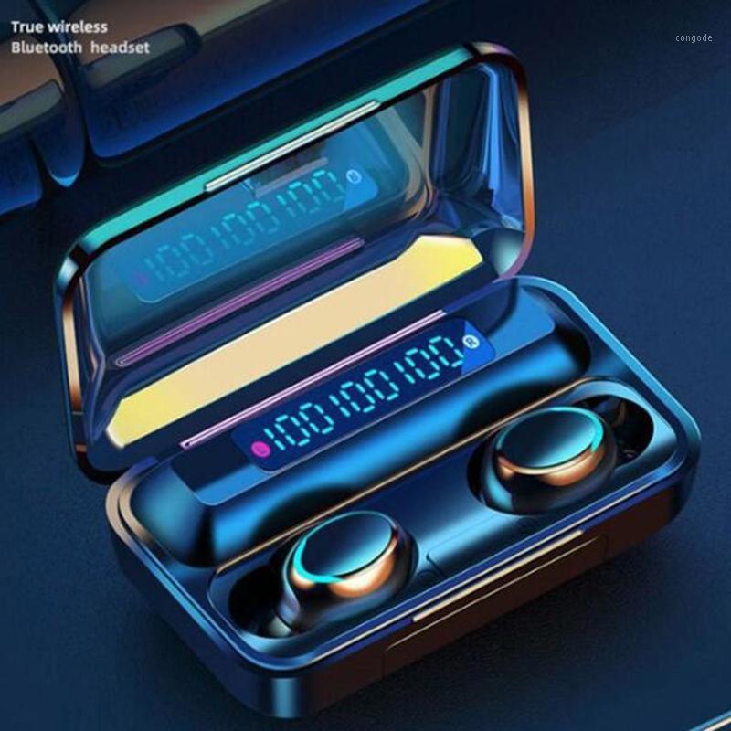 TWS Bluetooth 5.0 Earphones Charging Box Wireless Headphone 9D Stereo Sports Waterproof Earbuds Headsets With Microphone1, White
TWS Bluetooth 5.0 Earphones Charging Box Wireless Headphone 9D Stereo Sports Waterproof Earbuds Headsets With Microphone1, White