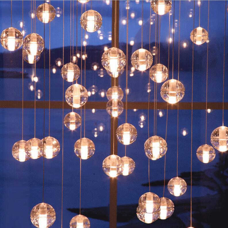 G4 LED Crystal Glass Ball Pendant Lamp Meteor Rain Ceiling Light Meteoric Shower Stair Bar Droplight Chandelier Lighting AC110V-240V
G4 LED Crystal Glass Ball Pendant Lamp Meteor Rain Ceiling Light Meteoric Shower Stair Bar Droplight Chandelier Lighting AC110V-240V