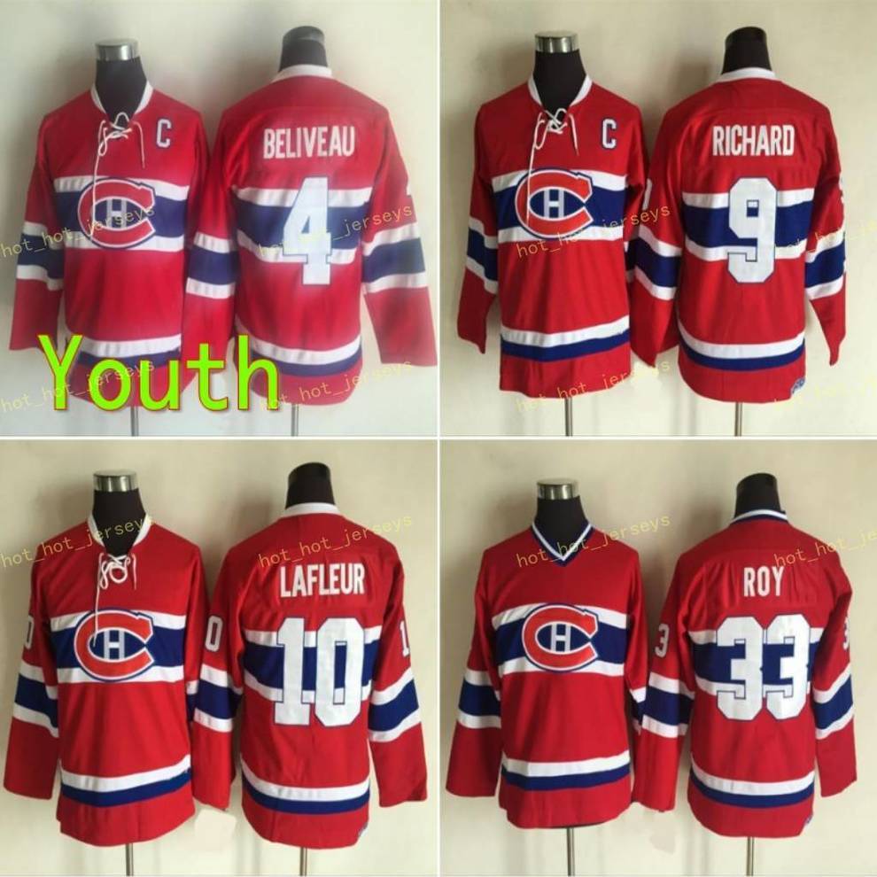 Youth Montreal Canadiens Vintage 4 Jean Beliveau 9 Maurice Richard 10 Guy Lafleur Jerseys Kids Home Red 33 Patrick Roy Hockey Jersey, As
Youth Montreal Canadiens Vintage 4 Jean Beliveau 9 Maurice Richard 10 Guy Lafleur Jerseys Kids Home Red 33 Patrick Roy Hockey Jersey, As