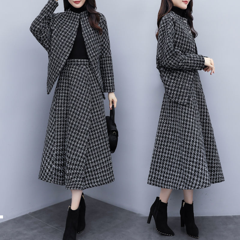 women' 2021 New fashion suit winter woolen temperament + skirt loose chess of two suits/sets -3XL y484 2YGN
women' 2021 New fashion suit winter woolen temperament + skirt loose chess of two suits/sets -3XL y484 2YGN