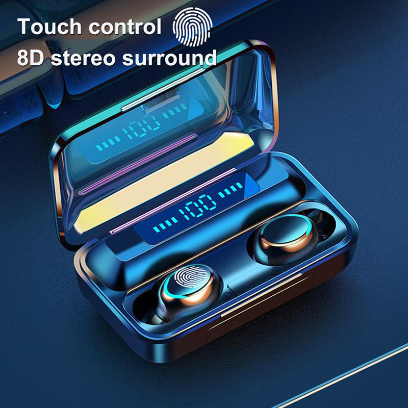 TWS Bluetooth Earphone 5.0 9D Stereo Wireless Headphones Sport Waterproof Earphones Mini True Wireless Earbuds for cellphone, Black
TWS Bluetooth Earphone 5.0 9D Stereo Wireless Headphones Sport Waterproof Earphones Mini True Wireless Earbuds for cellphone, Black