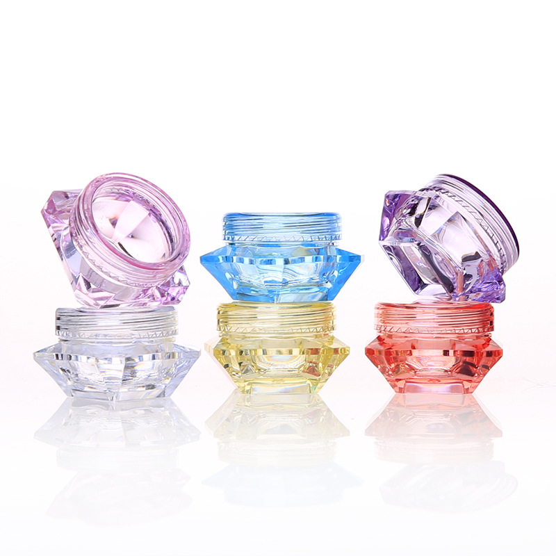 200pcs 3g 5g Diamond-shaped Refillable Bottle Cosmetic Container Makeup Cream Nail Art Lip Balm Containers For Travelling
200pcs 3g 5g Diamond-shaped Refillable Bottle Cosmetic Container Makeup Cream Nail Art Lip Balm Containers For Travelling