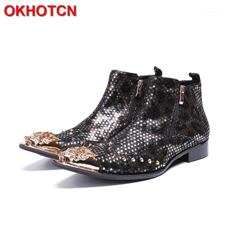 2020 Pointed Toe Cow Suede Ankle Boots Men Fashion Print Men Rock Boots Side Zip Black Gold Polka Dot Mens Leather Ankle1
2020 Pointed Toe Cow Suede Ankle Boots Men Fashion Print Men Rock Boots Side Zip Black Gold Polka Dot Mens Leather Ankle1